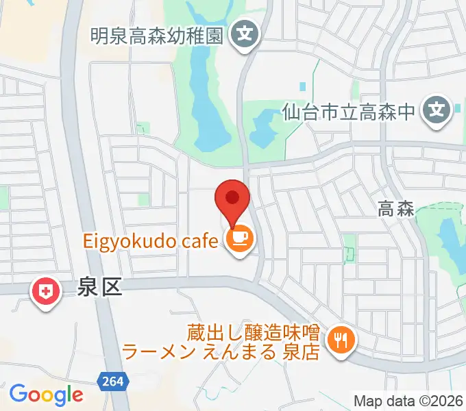 泉パークタウンセンター ヤマハミュージックの地図