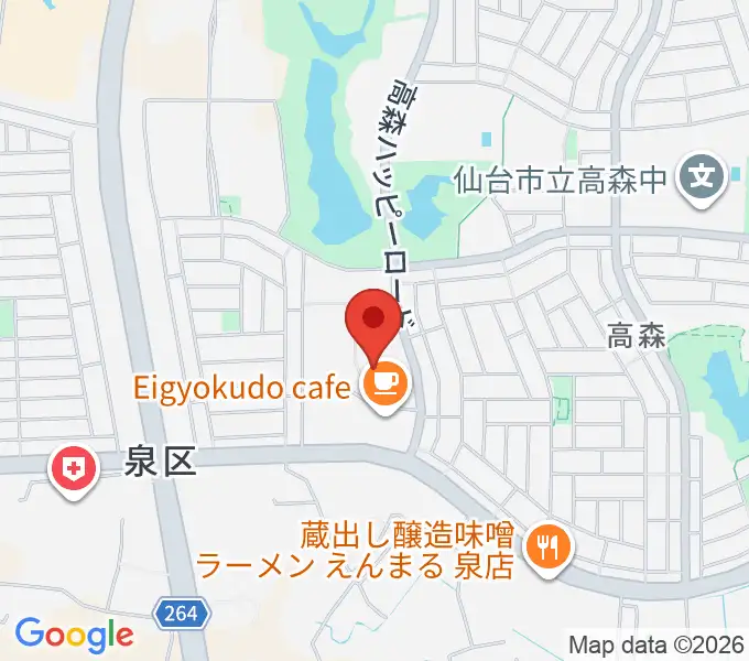 泉パークタウンセンター ヤマハミュージックの地図