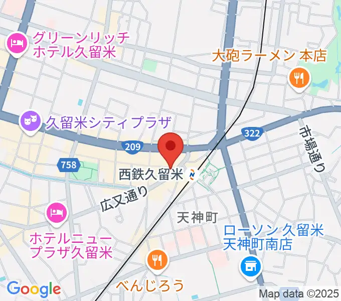 FUNKY DOGの地図