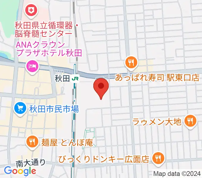 ミュージックサロン秋田Piace ヤマハミュージックの地図