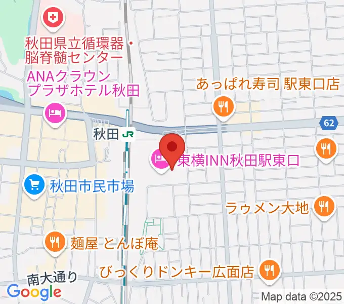 ミュージックサロン秋田Piace ヤマハミュージックの地図