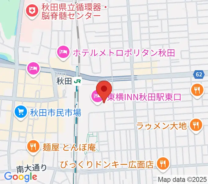 ミュージックサロン秋田Piace ヤマハミュージックの地図