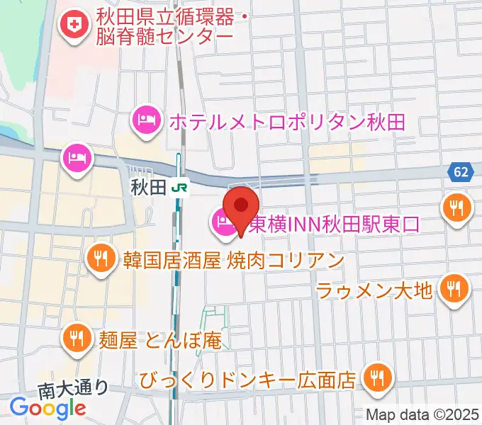 ミュージックサロン秋田Piace ヤマハミュージックの地図