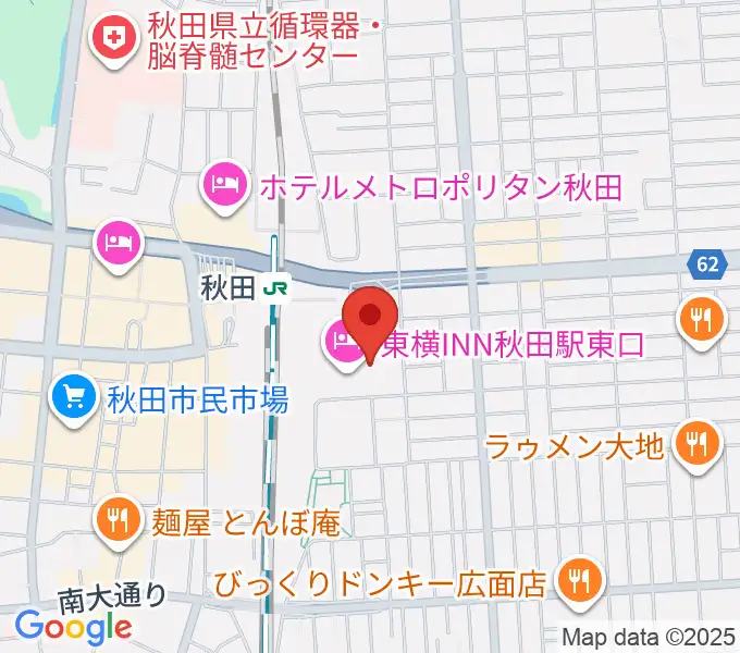 ミュージックサロン秋田Piace ヤマハミュージックの地図