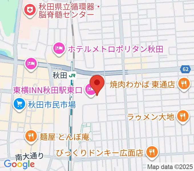 ミュージックサロン秋田Piace ヤマハミュージックの地図