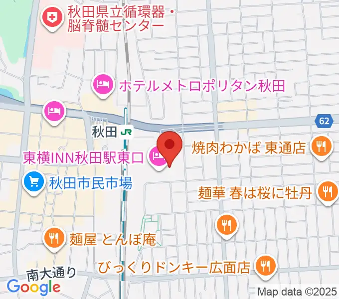 ミュージックサロン秋田Piace ヤマハミュージックの地図