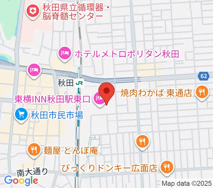 ミュージックサロン秋田Piace ヤマハミュージックの地図