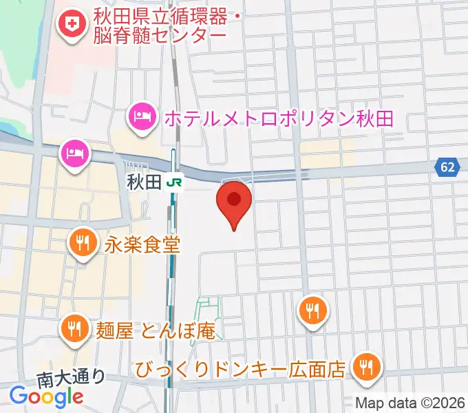 ミュージックサロン秋田Piace ヤマハミュージックの地図
