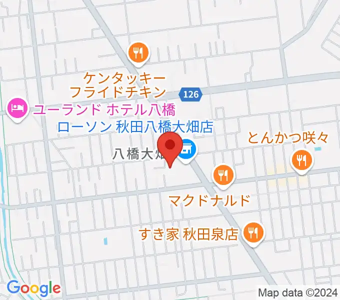 秋田北センター ヤマハミュージックの地図