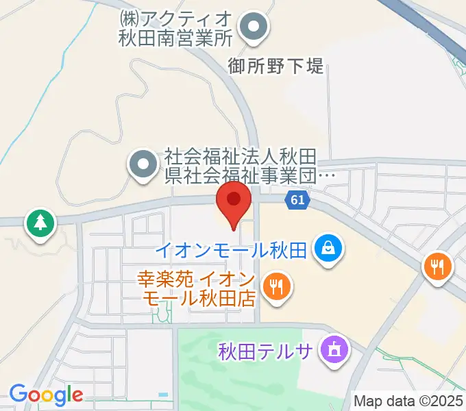 秋田南センター ヤマハミュージックの地図