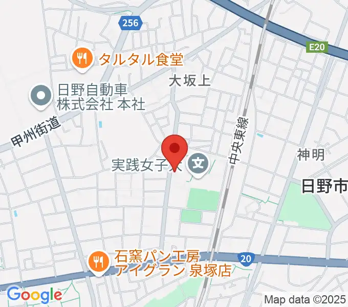 日野音楽教室BRIOの地図