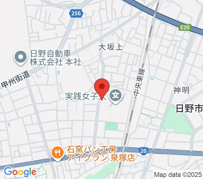 日野音楽教室BRIOの地図