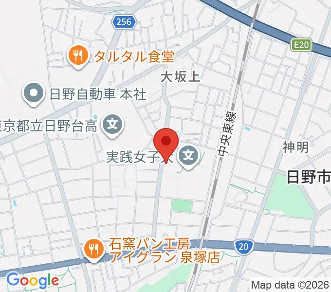 日野音楽教室BRIOの地図