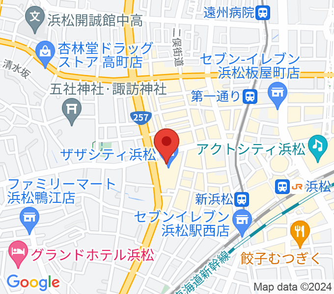クエストミュージック浜松ザザシティ店の場所