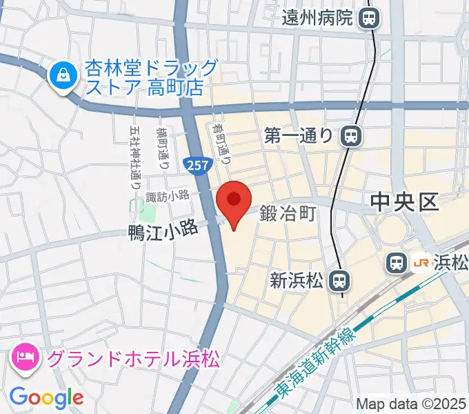 クエストミュージック浜松ザザシティ店の地図