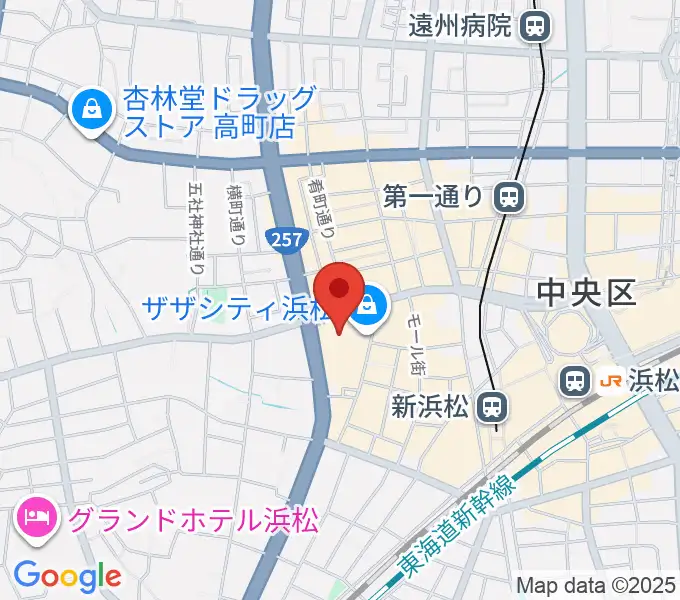 クエストミュージック浜松ザザシティ店の地図