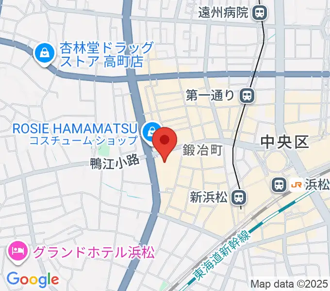 クエストミュージック浜松ザザシティ店の地図