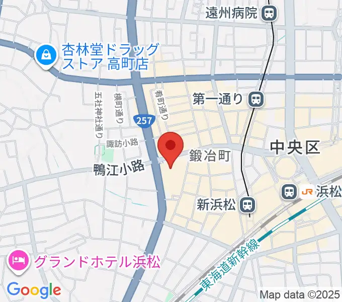 クエストミュージック浜松ザザシティ店の地図