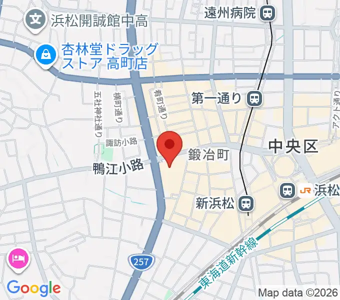 クエストミュージック浜松ザザシティ店の地図