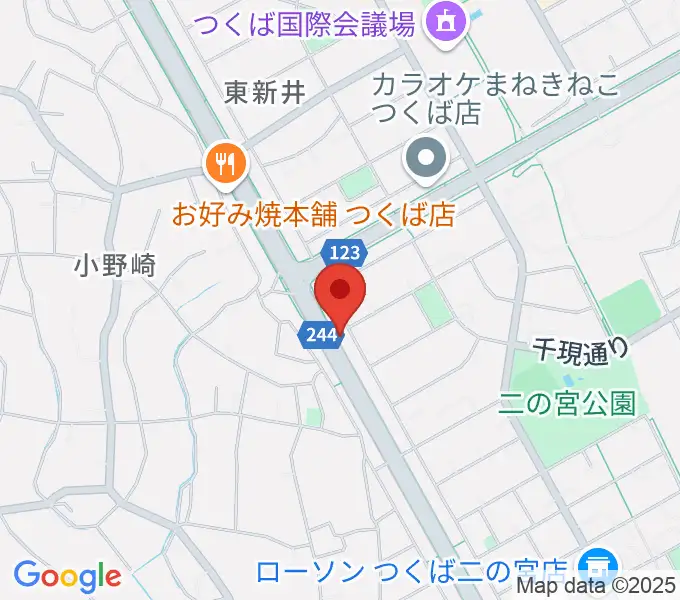 ヤマハミュージックピアノサロン つくばの地図