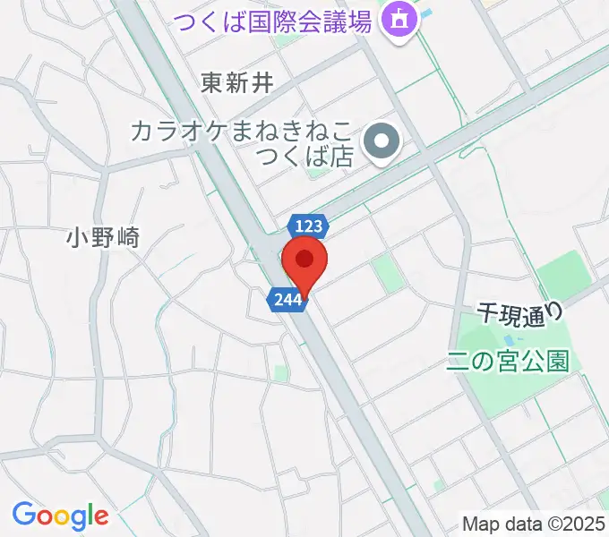 ヤマハミュージックピアノサロン つくばの地図
