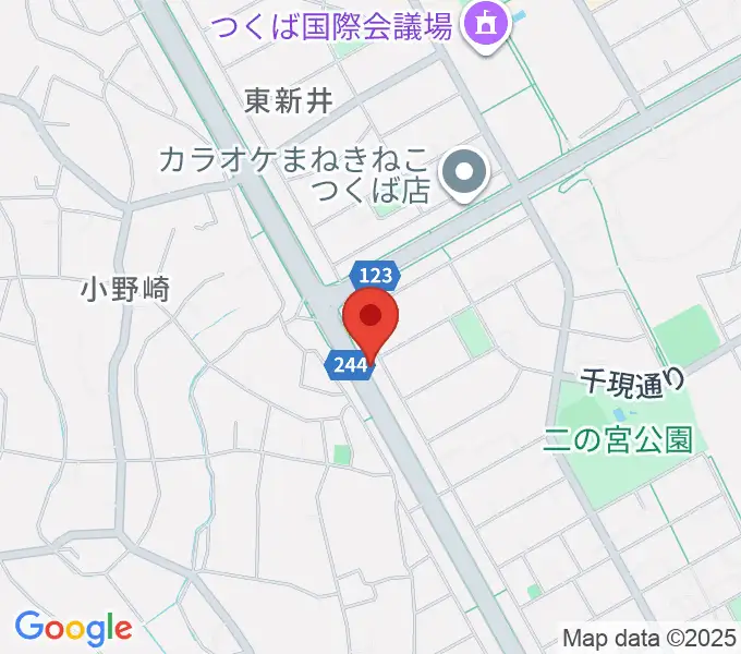 ヤマハミュージックピアノサロン つくばの地図