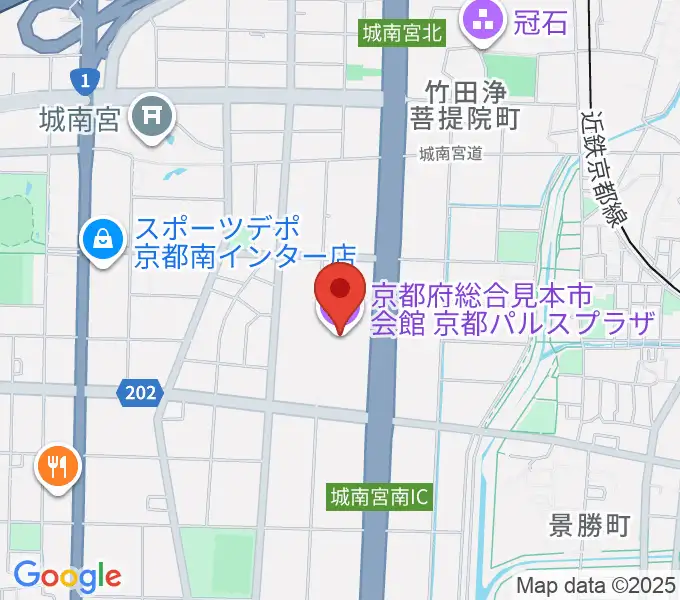 京都パルスプラザの地図