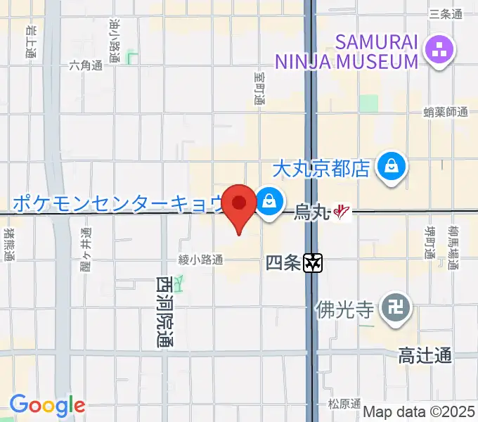 洗心館こころホールの地図