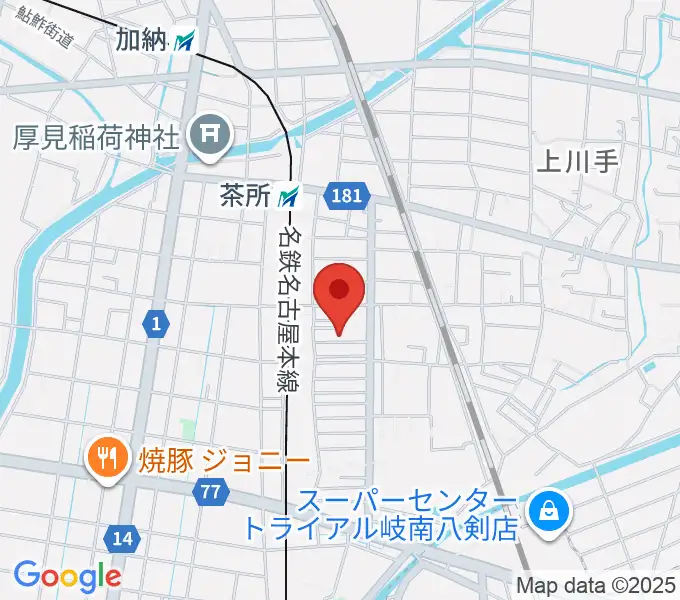 羽田しのぶ音楽教室の地図