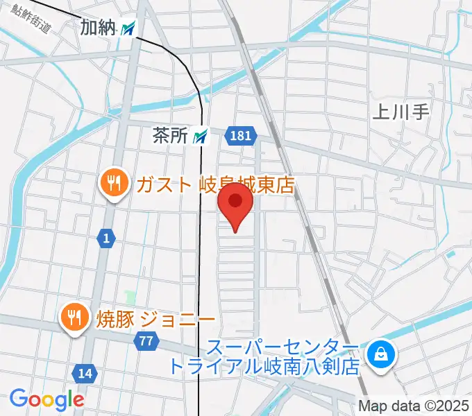 羽田しのぶ音楽教室の地図