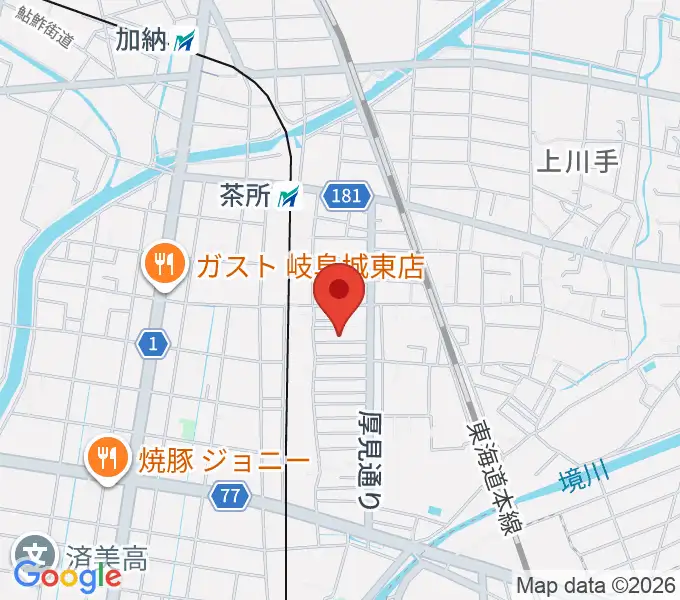 羽田しのぶ音楽教室の地図