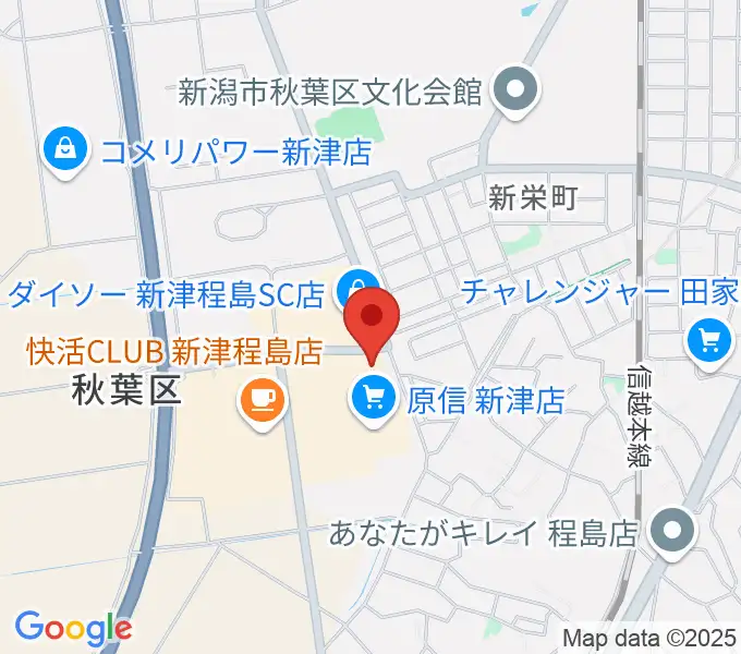 新津総合センター ヤマハミュージックの地図