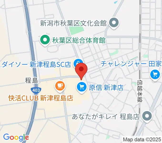 新津総合センター ヤマハミュージックの地図