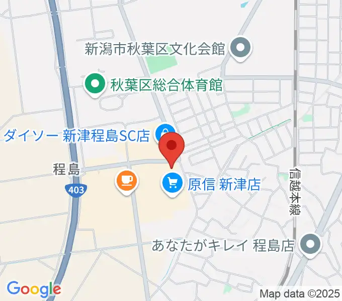 新津総合センター ヤマハミュージックの地図