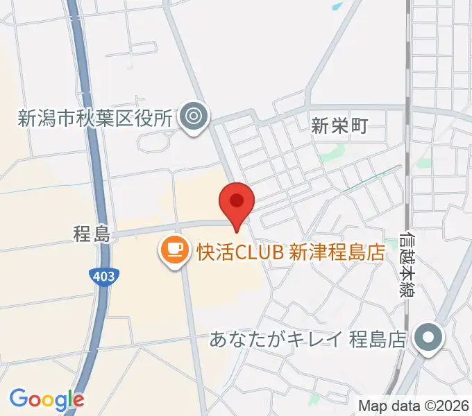 新津総合センター ヤマハミュージックの地図
