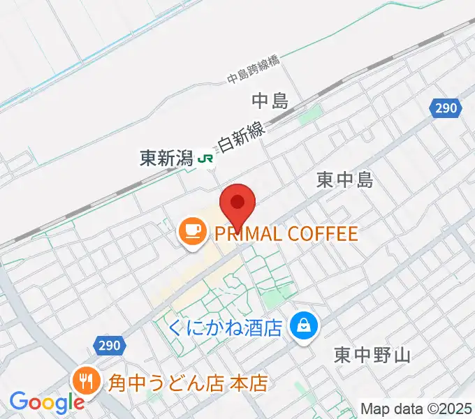 東新潟センター ヤマハミュージックの地図