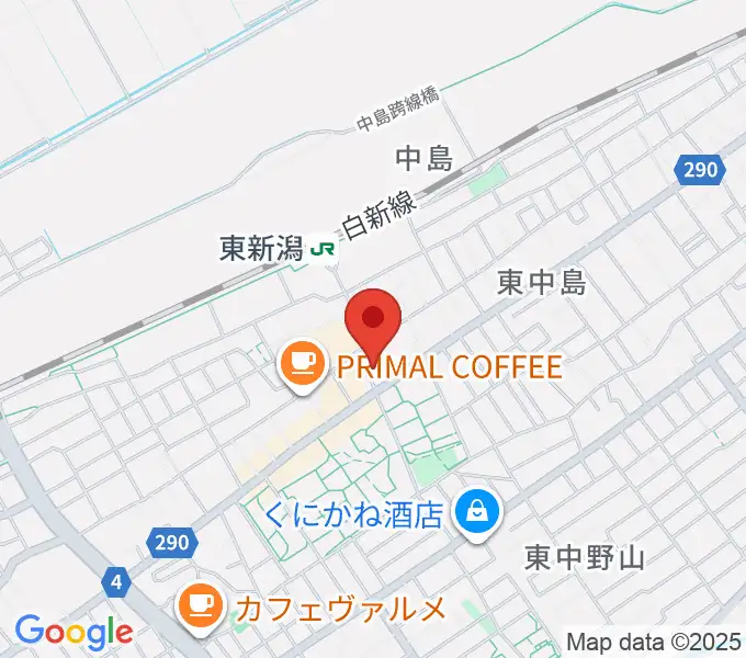 東新潟センター ヤマハミュージックの地図