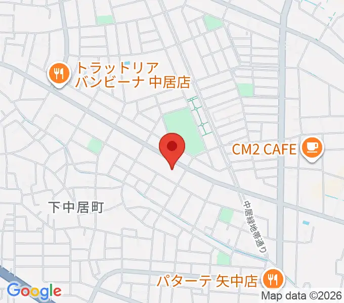 なかい総合センター ヤマハミュージックの地図