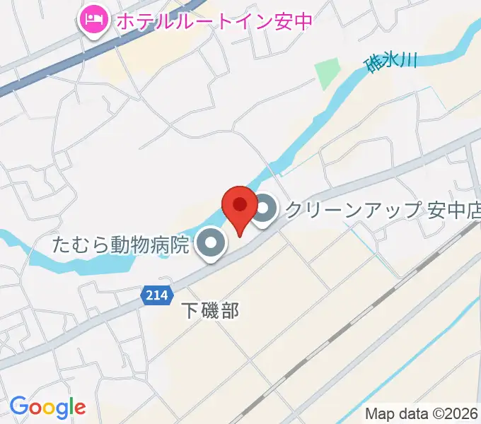 あんなか総合センター ヤマハミュージックの地図