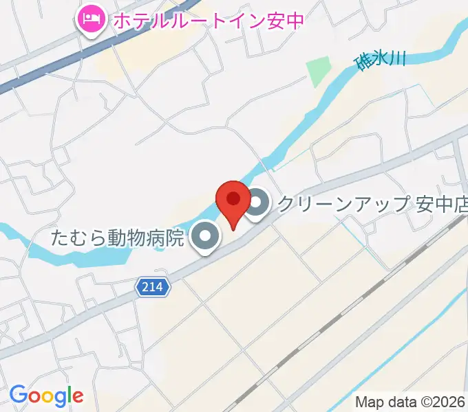 あんなか総合センター ヤマハミュージックの地図