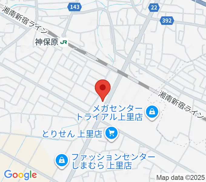 本庄かみさと総合センター ヤマハミュージックの地図