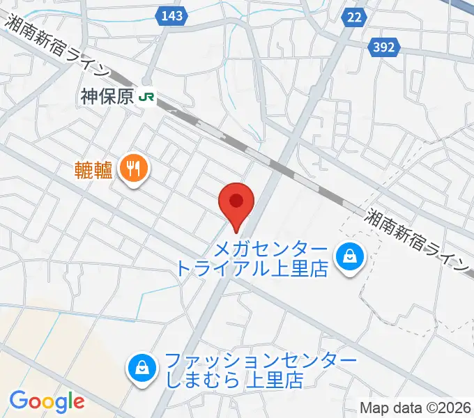 本庄かみさと総合センター ヤマハミュージックの地図