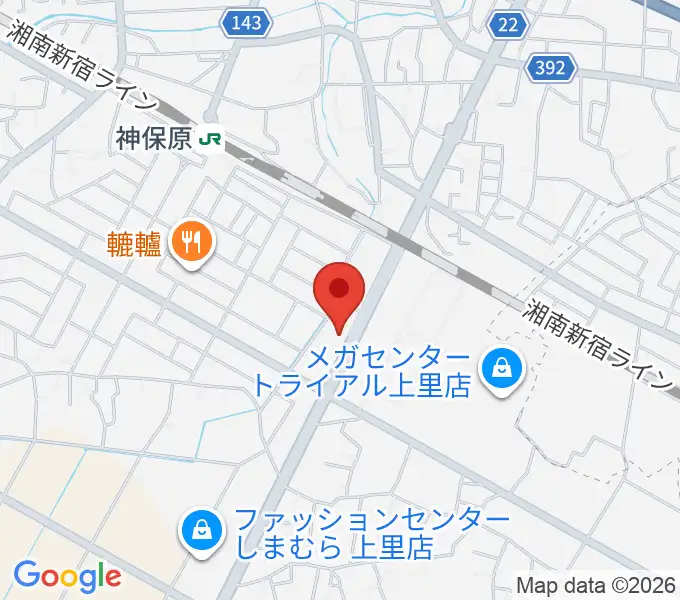 本庄かみさと総合センター ヤマハミュージックの地図