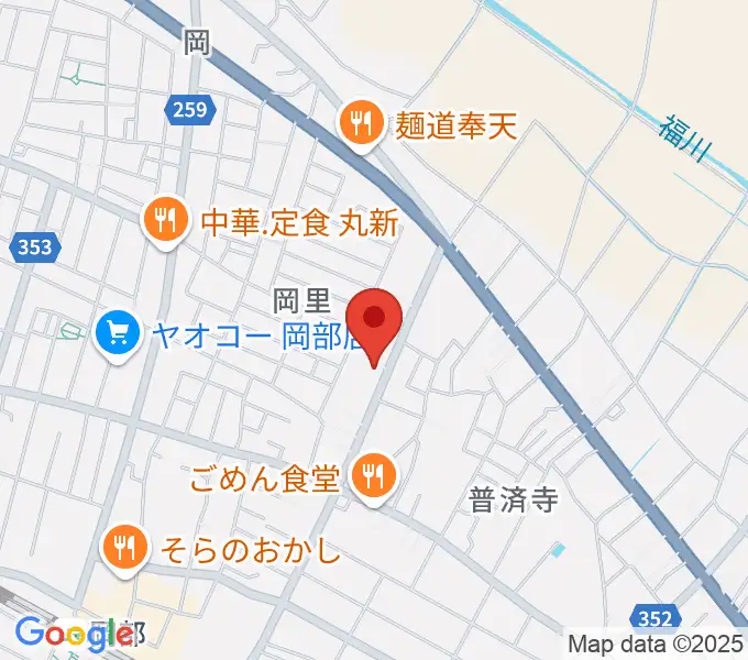 深谷みらい総合センター ヤマハミュージックの地図