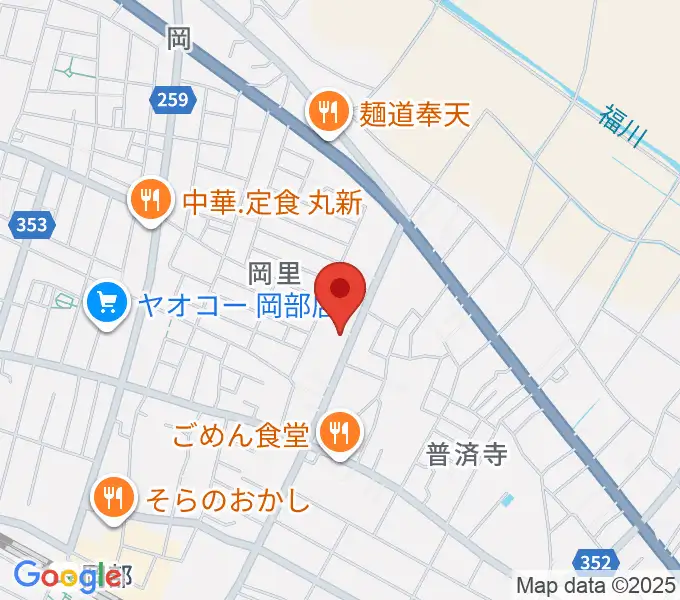 深谷みらい総合センター ヤマハミュージックの地図