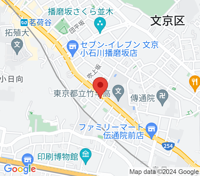 西部ピアノ東京の場所