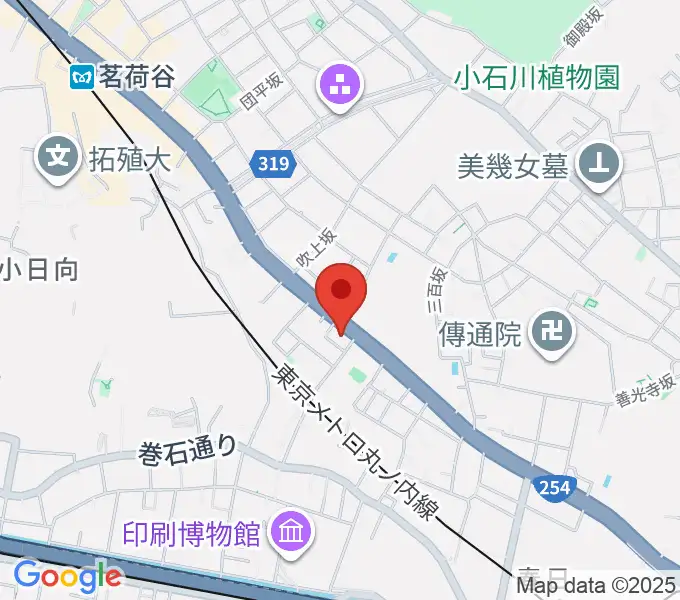 西部ピアノ東京の地図