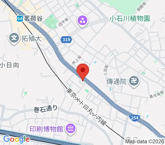 西部ピアノ東京の地図