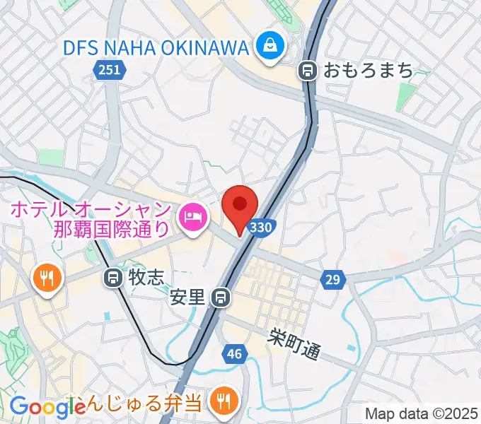 西部ピアノ 沖縄工房の地図