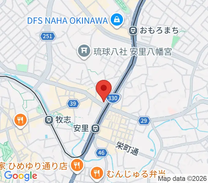 西部ピアノ 沖縄工房の地図